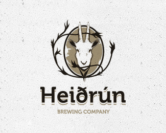 Heierún酿酒公司标志设计